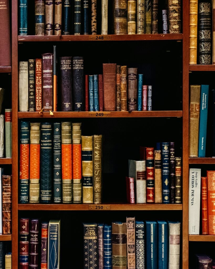 Livros de psicologia clínica no consultório do psicólogo Vinícius Herdy em Santos